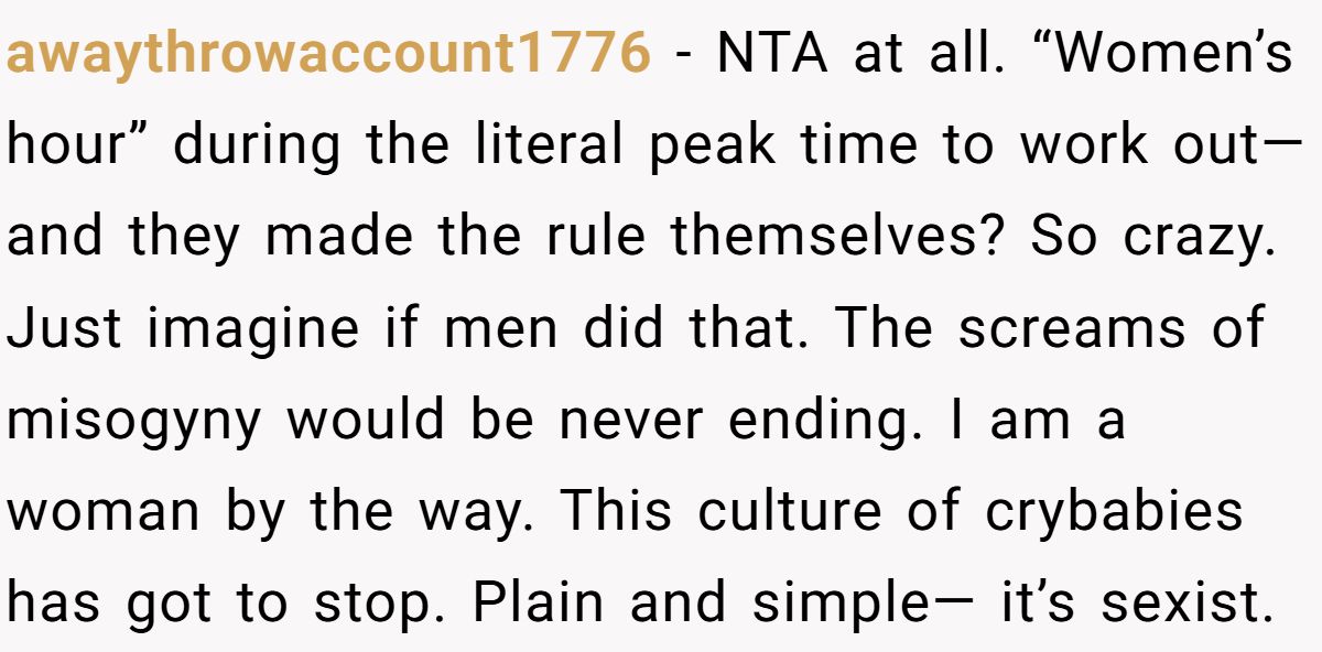 Man Goes To Gym During “Women’s Hour” At His Apartment—Gets Confronted And Told To Leave Generated by Aubtu.biz