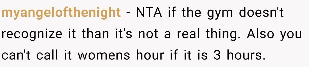 Man Goes To Gym During “Women’s Hour” At His Apartment—Gets Confronted And Told To Leave Generated by Aubtu.biz
