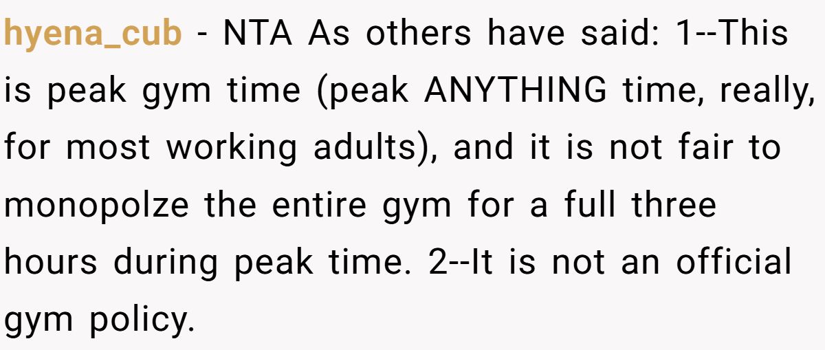 Man Goes To Gym During “Women’s Hour” At His Apartment—Gets Confronted And Told To Leave Generated by Aubtu.biz