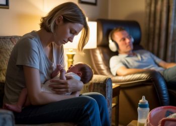 Stay-At-Home Mom Gets Furious After Brother Tells Her To Stop Expecting Her Husband’s Help With The Baby At Night