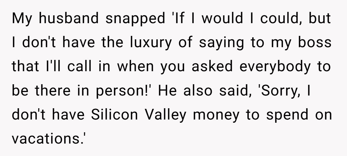 Husband Snaps After Wife Suggests More Cities On Their Trip—Then She Compares Him To Her Wealthy Ex Generated by Aubtu.biz