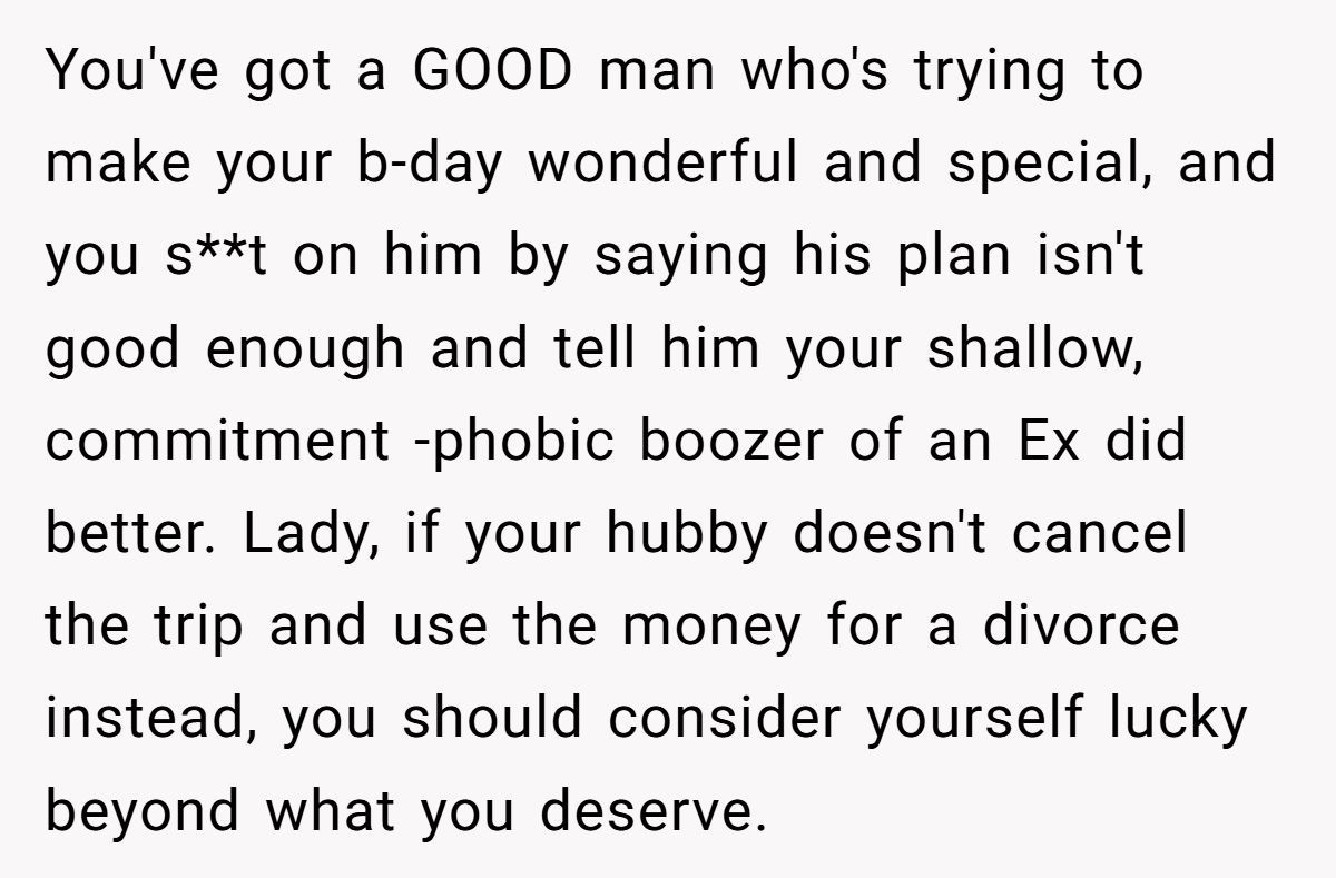 Husband Snaps After Wife Suggests More Cities On Their Trip—Then She Compares Him To Her Wealthy Ex Generated by Aubtu.biz