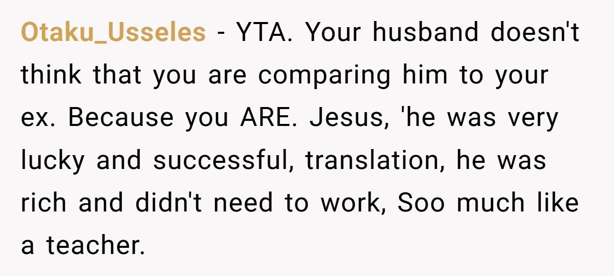 Husband Snaps After Wife Suggests More Cities On Their Trip—Then She Compares Him To Her Wealthy Ex Generated by Aubtu.biz