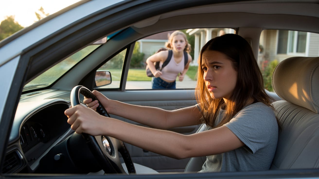 This Teenager Left Her Sister Behind When She Made Them Late For School