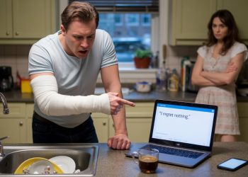 While He Struggled With One Arm, His Wife Went Viral for Shaming Him – Now She’s Playing the Victim