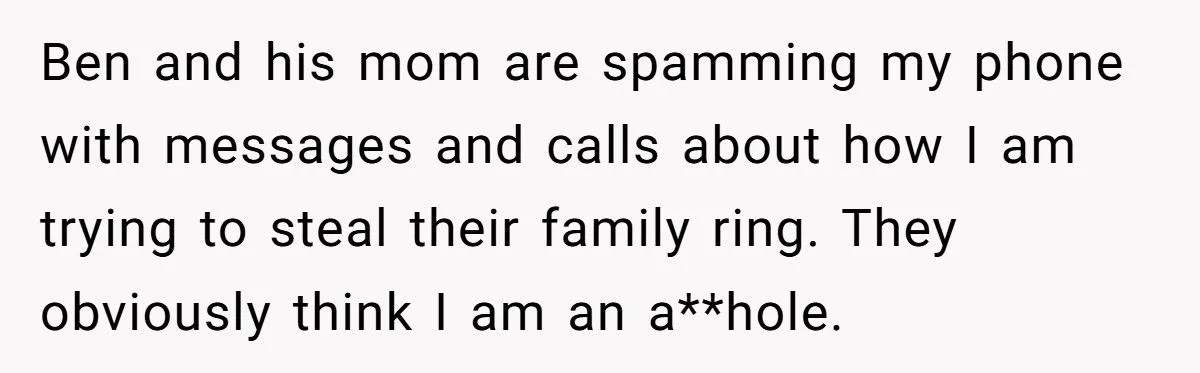 Ring Of Remembrance: Was Keeping Late Fiancé’s Heirloom A Heartfelt Stand Or A Family Feud Fumble?