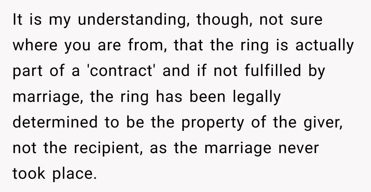 Ring Of Remembrance: Was Keeping Late Fiancé’s Heirloom A Heartfelt Stand Or A Family Feud Fumble?