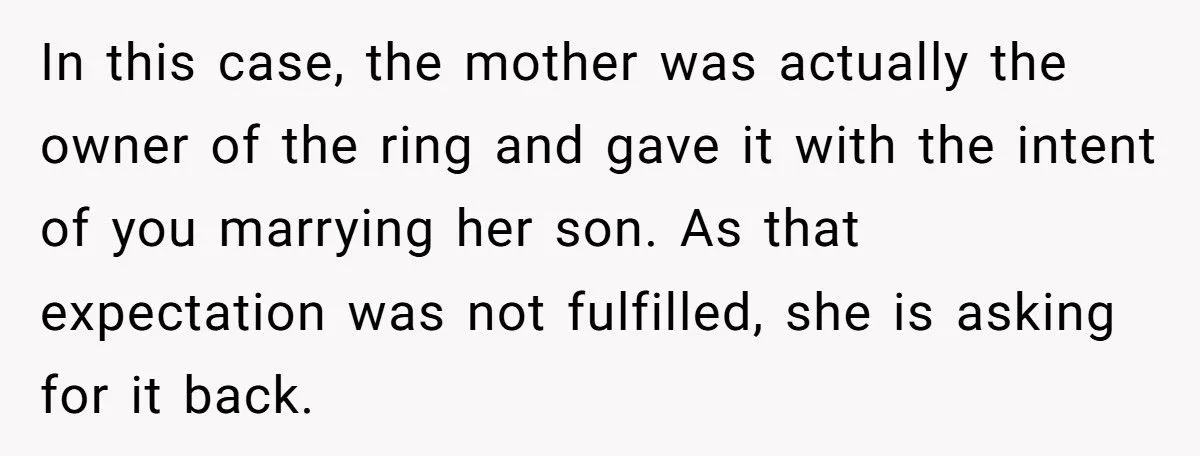 Ring Of Remembrance: Was Keeping Late Fiancé’s Heirloom A Heartfelt Stand Or A Family Feud Fumble?