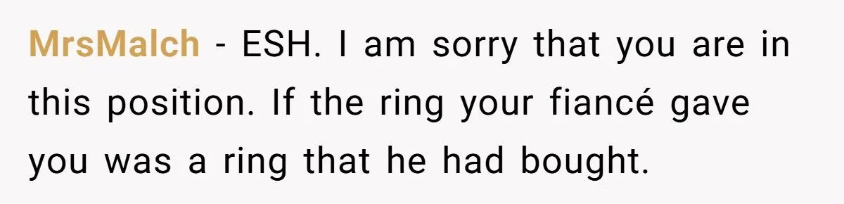 Ring Of Remembrance: Was Keeping Late Fiancé’s Heirloom A Heartfelt Stand Or A Family Feud Fumble?