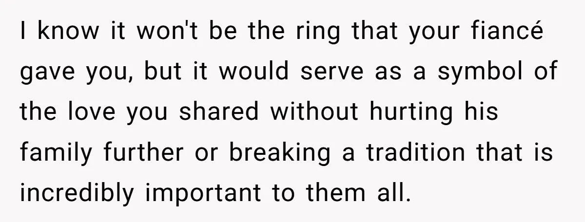 Ring Of Remembrance: Was Keeping Late Fiancé’s Heirloom A Heartfelt Stand Or A Family Feud Fumble?