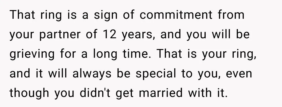 Ring Of Remembrance: Was Keeping Late Fiancé’s Heirloom A Heartfelt Stand Or A Family Feud Fumble?