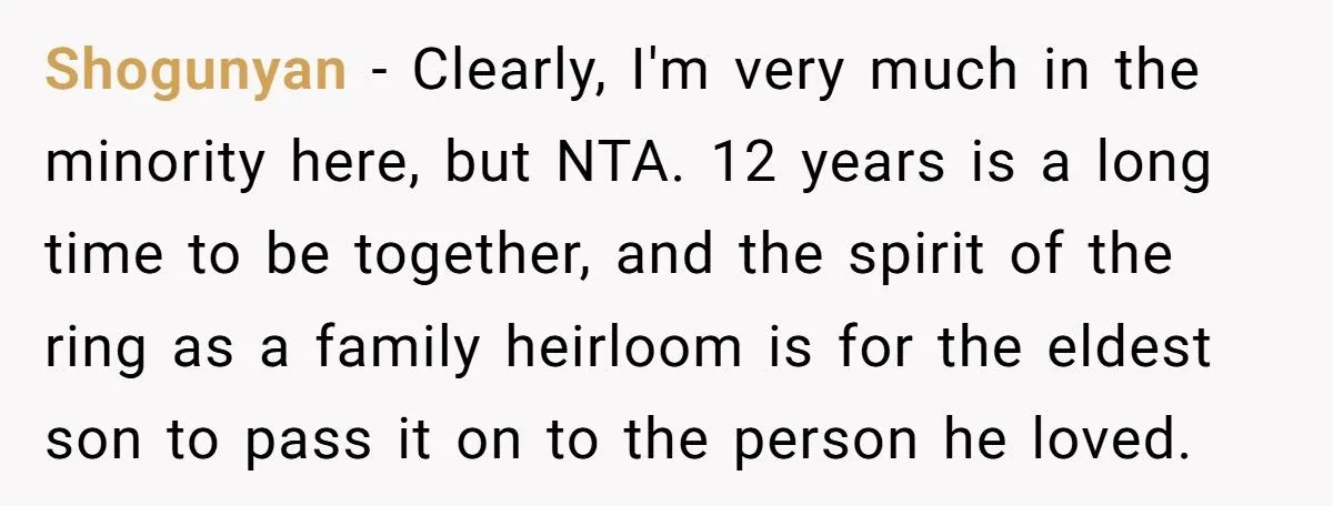 Ring Of Remembrance: Was Keeping Late Fiancé’s Heirloom A Heartfelt Stand Or A Family Feud Fumble?