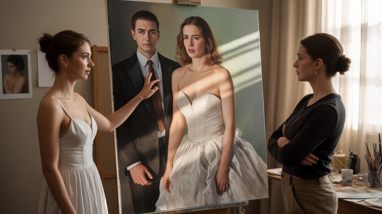 She Commissioned a Realistic Wedding Portrait, but the Artist Turned It Into a Fantasy - Should She Pay?
