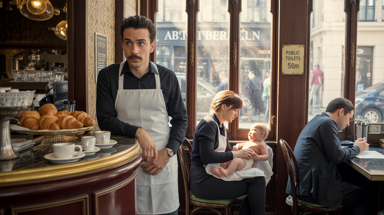 Mother Insists on Changing Baby’s Nappy in Middle of Cafe - Worker Points Her to Public Toilets