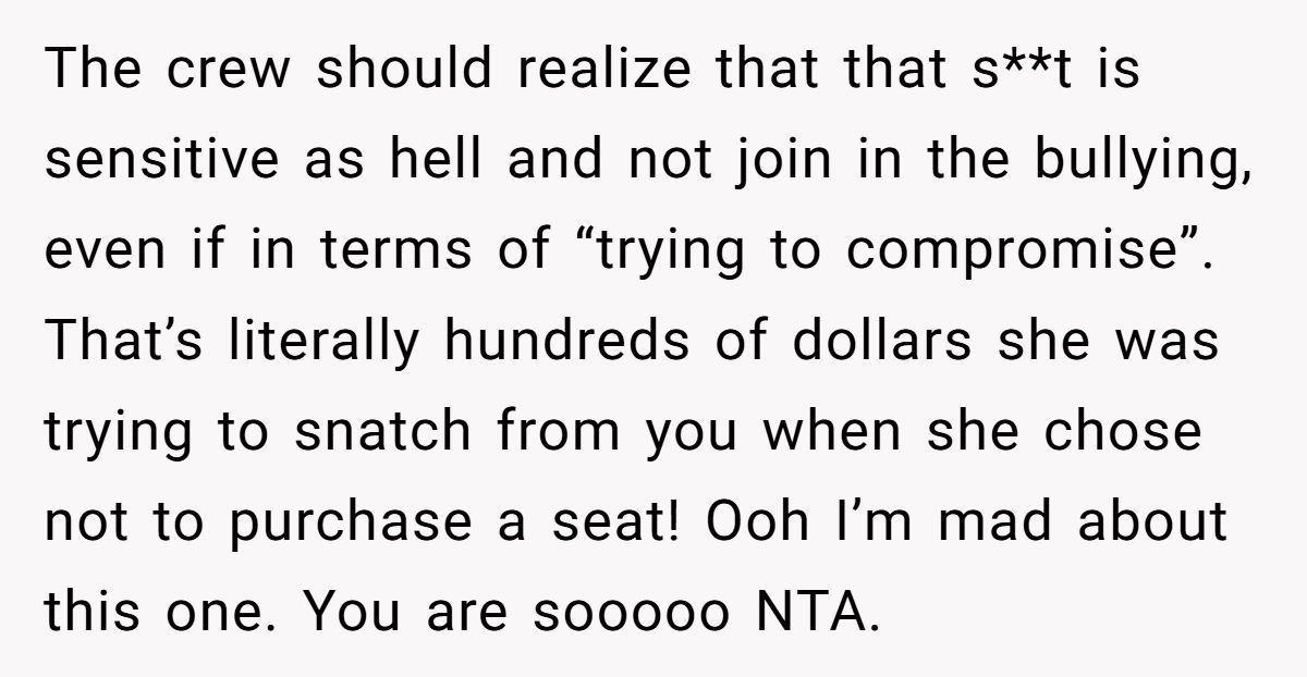 Woman Called Selfish For Refusing To Give Up Her Paid Extra Seat To A Toddler Just Because She’s Fat Generated by Aubtu.biz