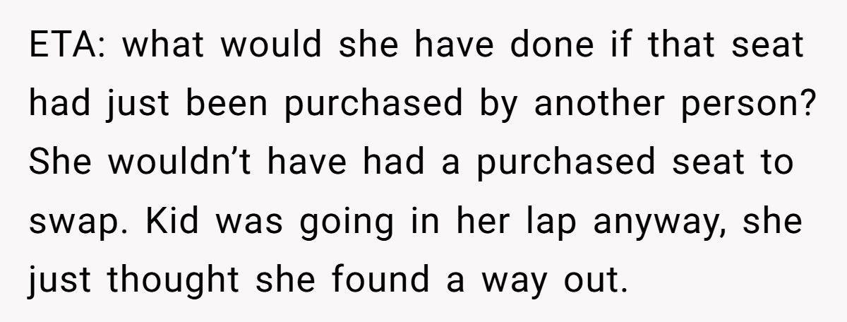 Woman Called Selfish For Refusing To Give Up Her Paid Extra Seat To A Toddler Just Because She’s Fat Generated by Aubtu.biz