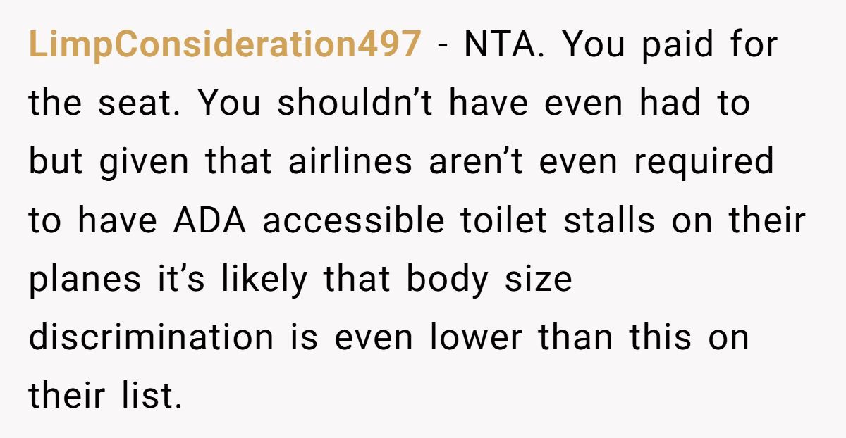 Woman Called Selfish For Refusing To Give Up Her Paid Extra Seat To A Toddler Just Because She’s Fat Generated by Aubtu.biz