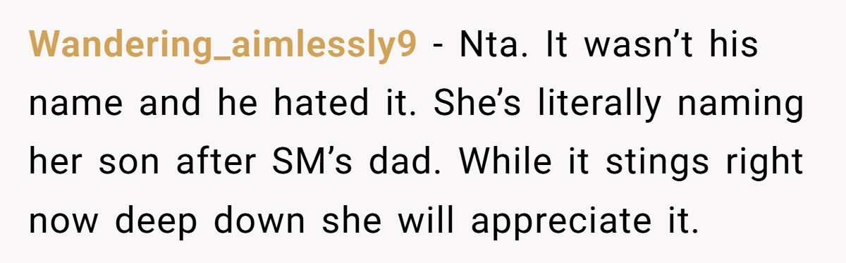Mom-To-Be Wants To Name Baby After Grandpa—Sister Says “He Hated That Name” And Now She’s Furious Generated by Aubtu.biz