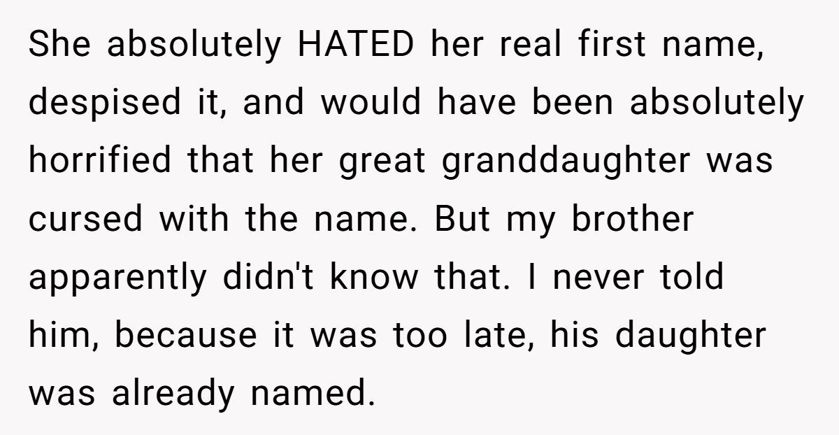 Mom-To-Be Wants To Name Baby After Grandpa—Sister Says “He Hated That Name” And Now She’s Furious Generated by Aubtu.biz