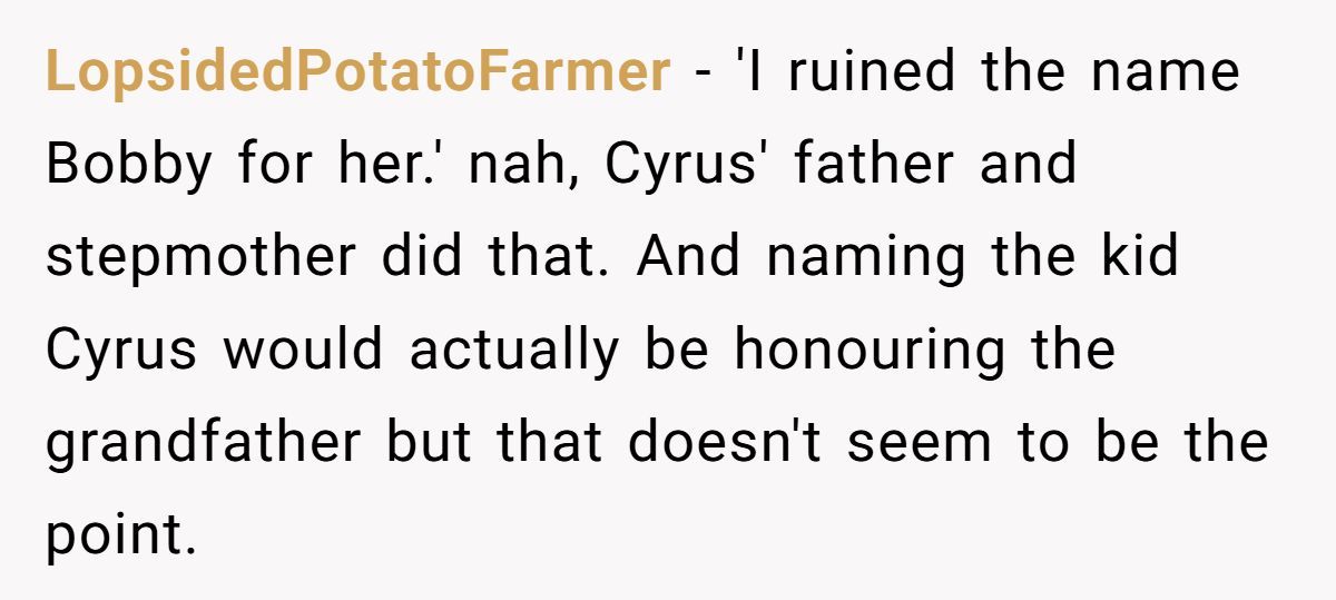 Mom-To-Be Wants To Name Baby After Grandpa—Sister Says “He Hated That Name” And Now She’s Furious Generated by Aubtu.biz