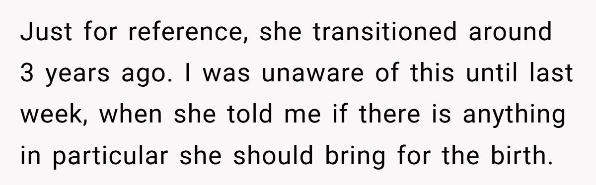 Woman Says No To Trans Sister-In-Law Watching Her Give Birth—Gets Bombarded With Hate Messages Generated by Aubtu.biz