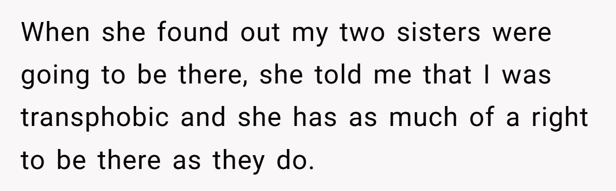 Woman Says No To Trans Sister-In-Law Watching Her Give Birth—Gets Bombarded With Hate Messages Generated by Aubtu.biz