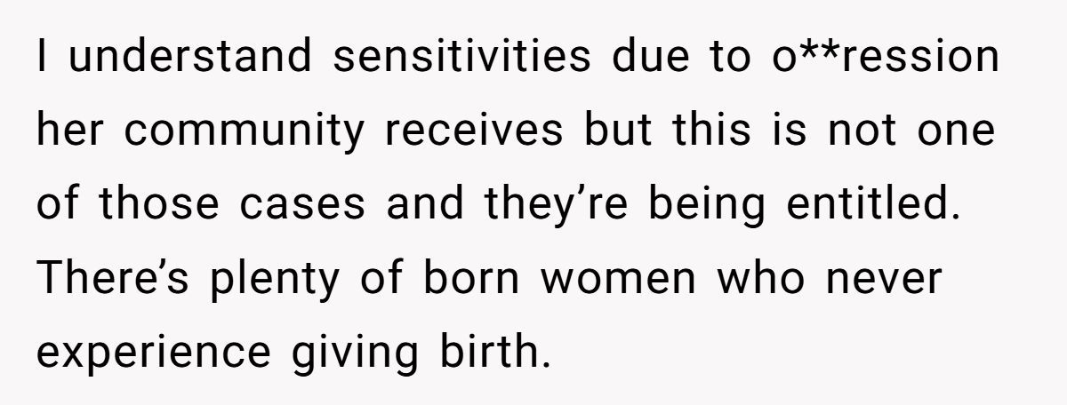 Woman Says No To Trans Sister-In-Law Watching Her Give Birth—Gets Bombarded With Hate Messages Generated by Aubtu.biz