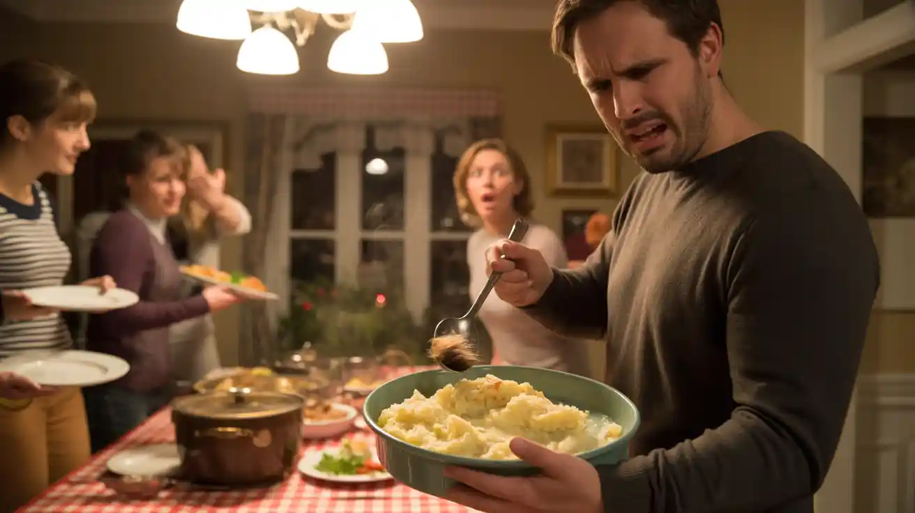 He Threw Out Her Dish Over Dog Hair at Potluck - Was His Public Outburst Too Harsh?