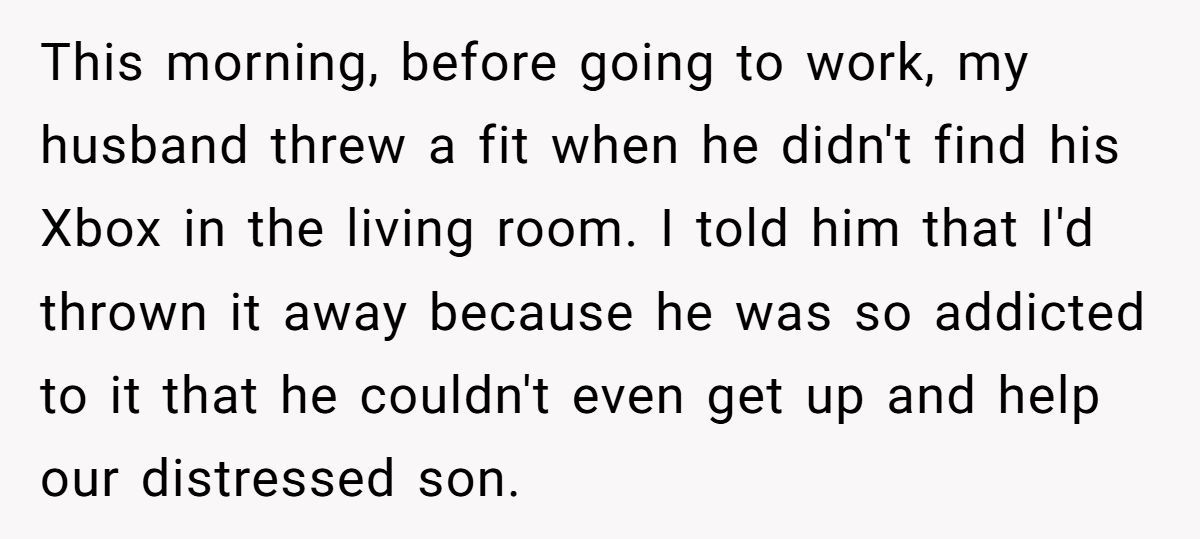 Woman Throws Away Husband’s Xbox After He Refuses To Help Their Son Search For Missing Dog Generated by Aubtu.biz