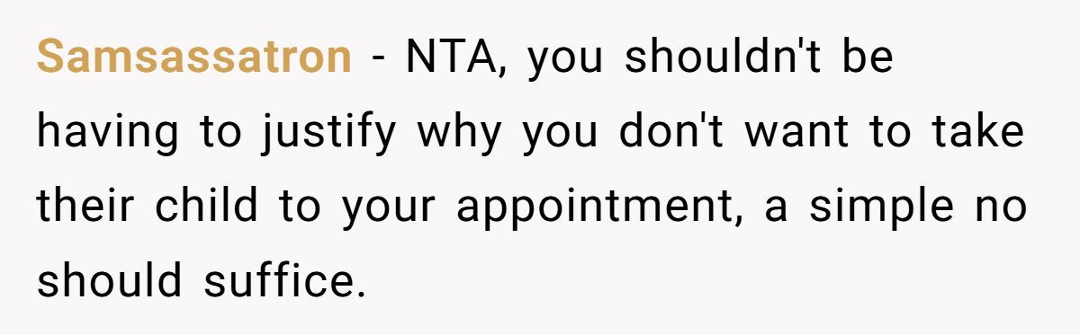 Pregnant Woman Refuses To Babysit Niece So She Can Go To Her Own Appointment—SIL Says She's Selfish Generated by Aubtu.biz