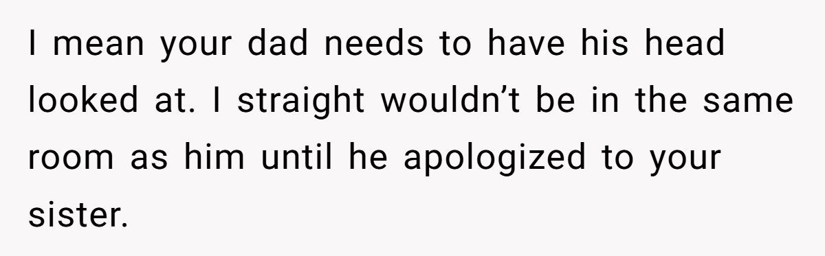 Woman Calls Dad A Monster For What He Gives Her Sister As A Christmas ''Gift'', Was She Wrong? Generated by Aubtu.biz