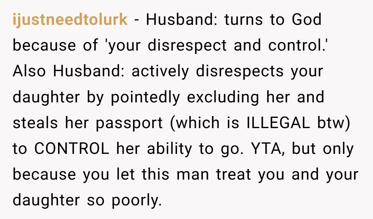 Mom Cancels Entire Vacation After Discovering Husband Hid Her Daughter’s Passport Generated by Aubtu.biz