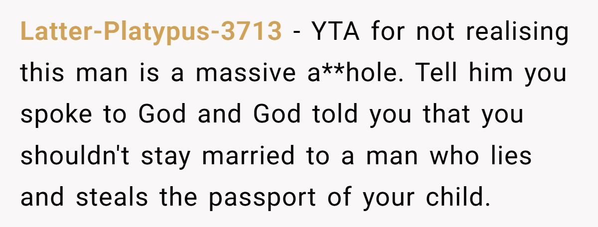 Mom Cancels Entire Vacation After Discovering Husband Hid Her Daughter’s Passport Generated by Aubtu.biz