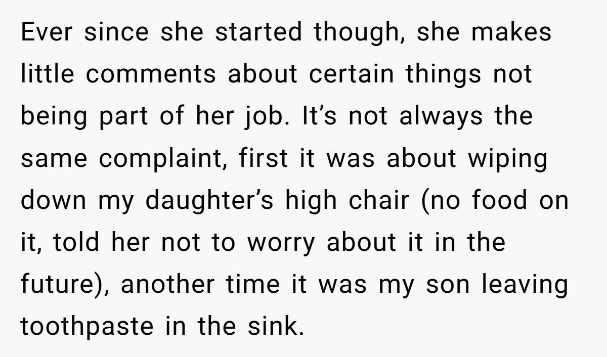 Mom Hires Cleaner To Help During Tough Times But Cleaner Refuses To Clean ‘Kid Messes’ And Complains Instead Generated by Aubtu.biz
