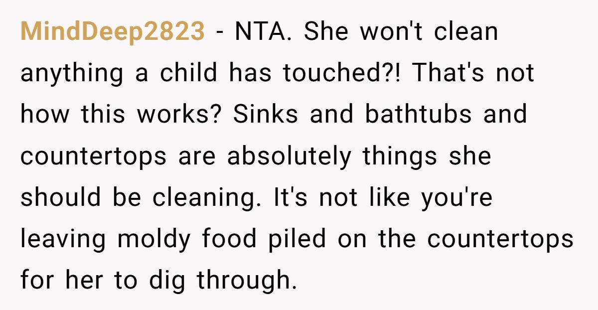 Mom Hires Cleaner To Help During Tough Times But Cleaner Refuses To Clean ‘Kid Messes’ And Complains Instead Generated by Aubtu.biz