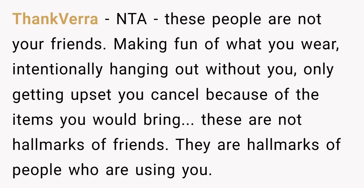 Woman Cancels Her NYE Party Plans Last-Minute After Being Left Out By Friends Again And Again Generated by Aubtu.biz