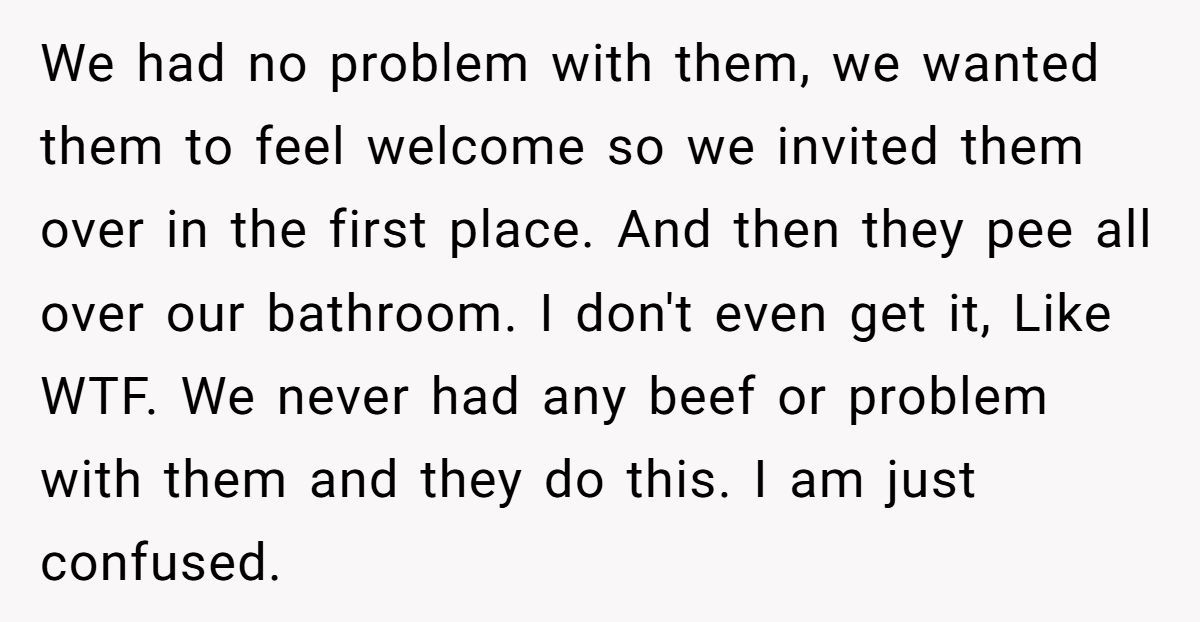Guy Throws Backyard BBQ for New Neighbors—Regrets It After What He Finds Soaked Into His Bathroom Walls Generated by Aubtu.biz