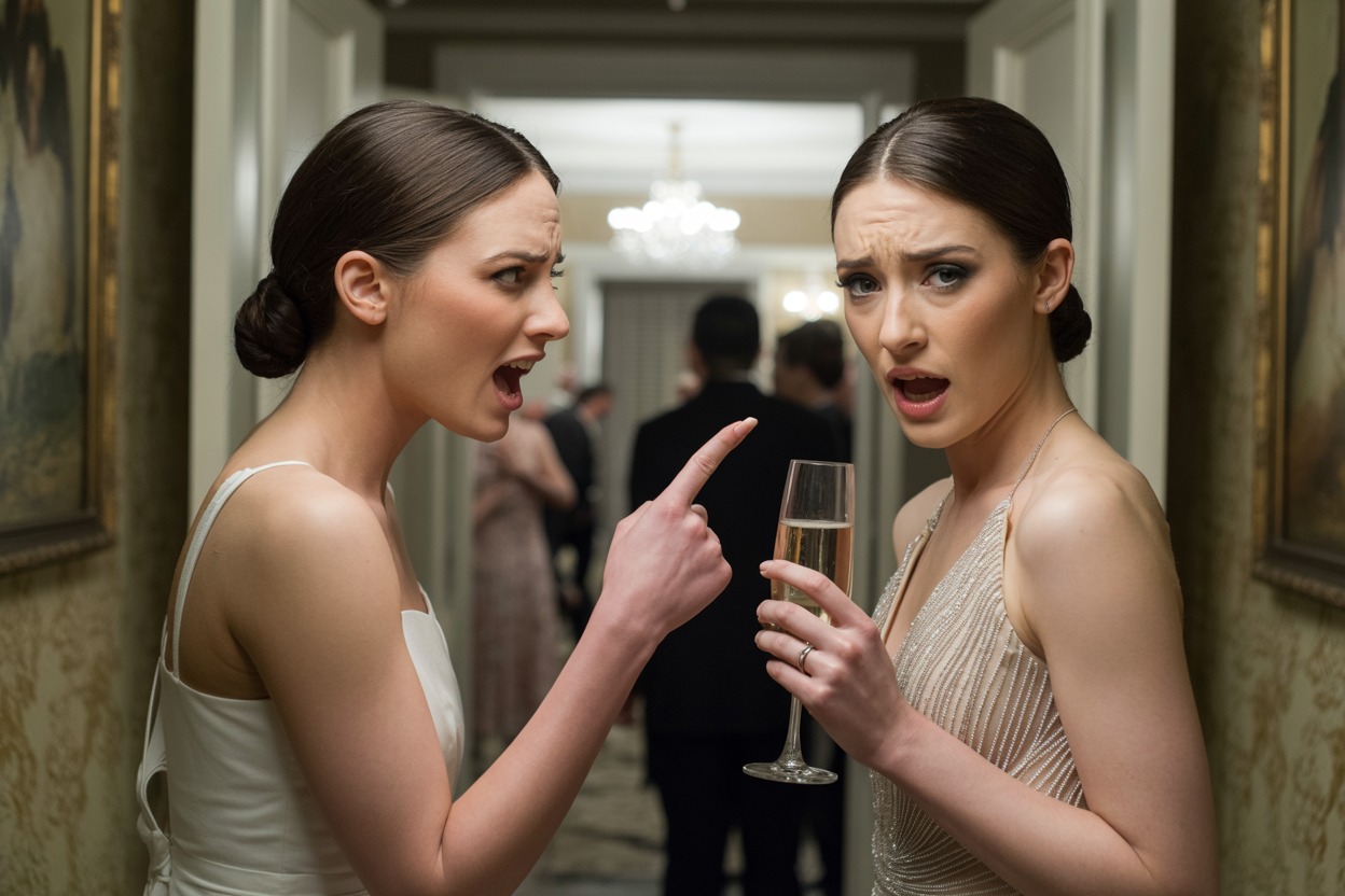 Twin Wears Glam Dress And Makes Cruel Speech At Sister’s Engagement—Bride Explodes And Bans Her From The Wedding