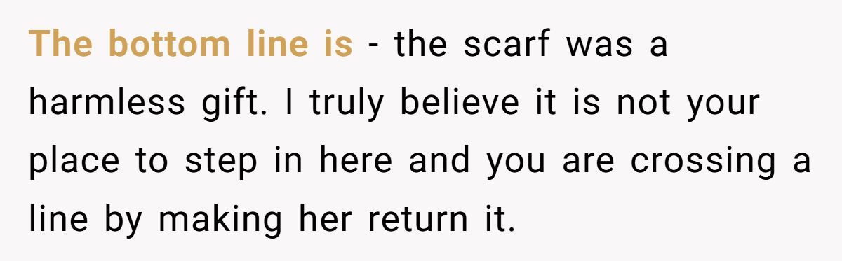Woman Forces Daughter To Return Designer Scarf From Brother’s Girlfriend, Family Turns Against Her Generated by Aubtu.biz