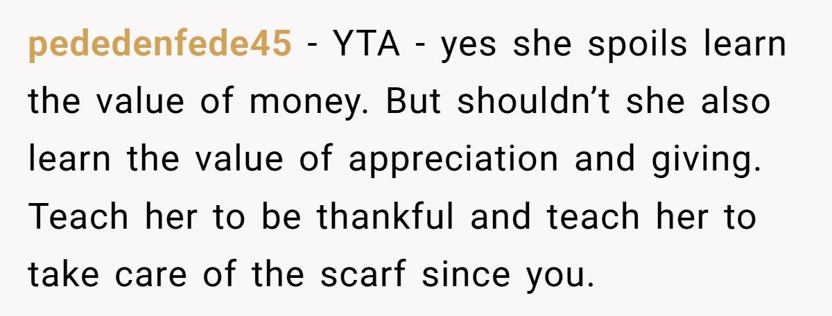 Woman Forces Daughter To Return Designer Scarf From Brother’s Girlfriend, Family Turns Against Her Generated by Aubtu.biz