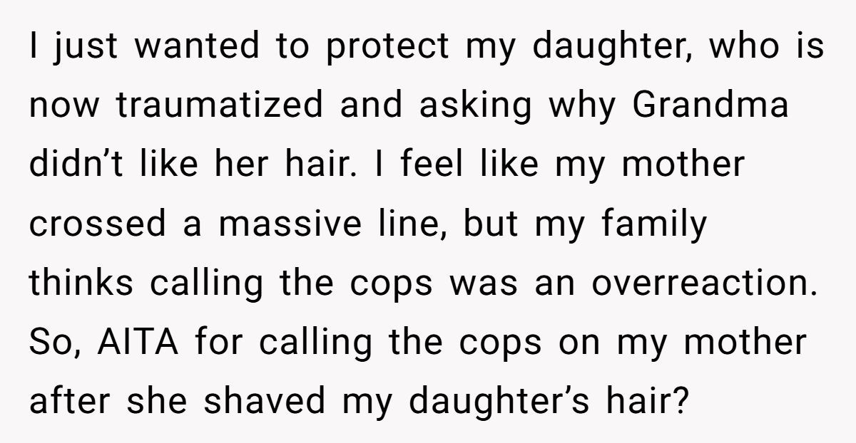 Woman Calls The Cops After Her Mother Shaves Her Biracial Daughter’s Hair While She Is At Work Generated by Aubtu.biz