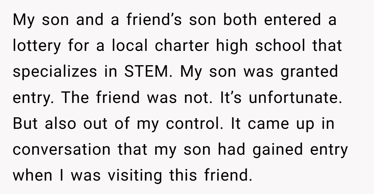 Woman’s Son Gets Into STEM Program—Friend Demands She Give Up The Seat Because Her Kid Needs It More Generated by Aubtu.biz