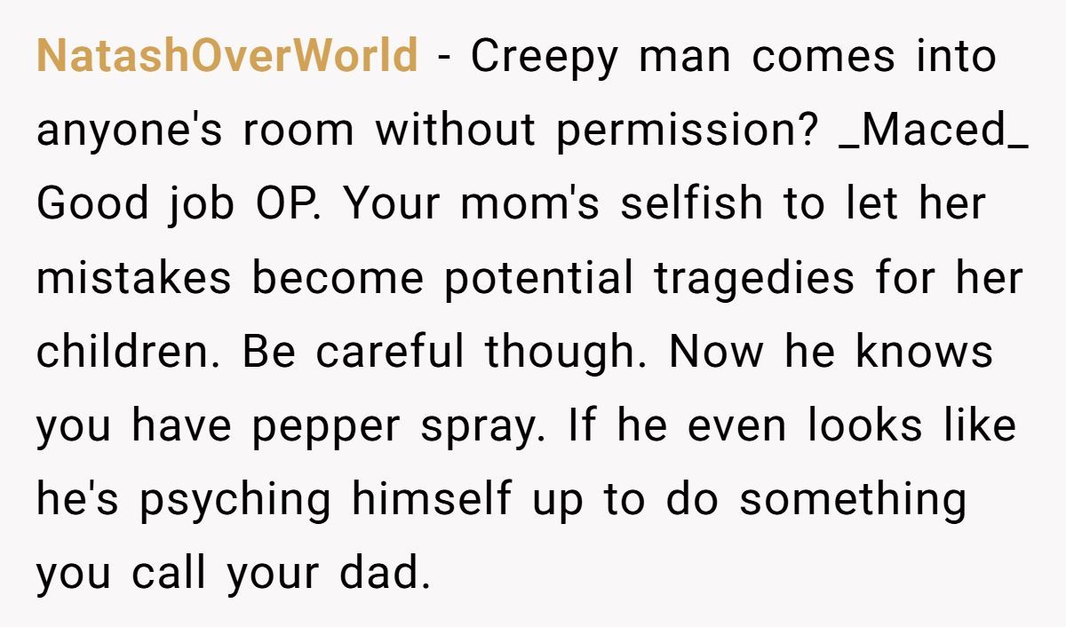 Teen Pepper Sprays Her Mom’s Boyfriend After He Walks Into Her Room While She’s Changing Generated by Aubtu.biz