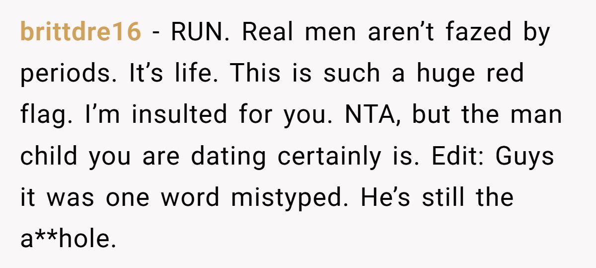 Boyfriend Calls Girlfriend “Gross” For Sleeping In Period Underwear, Then Demands She Stop Having Periods Generated by Aubtu.biz