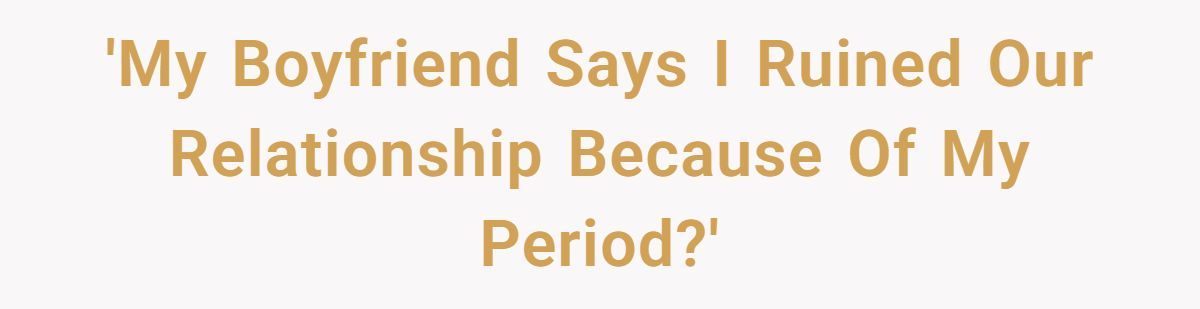 Boyfriend Calls Girlfriend “Gross” For Sleeping In Period Underwear, Then Demands She Stop Having Periods Generated by Aubtu.biz