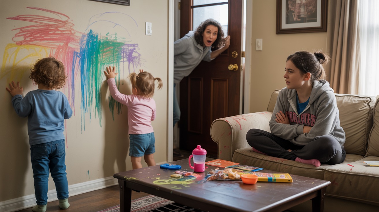 Teen Babysitter Lets Toddlers Destroy The House After Mom Bans Disciplining Them
