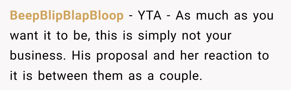 Friend Discovers Boyfriend’s Proposal Will Exclude Her Bestie’s Family—Keeps Wondering If She Should Intervene Generated by Aubtu.biz
