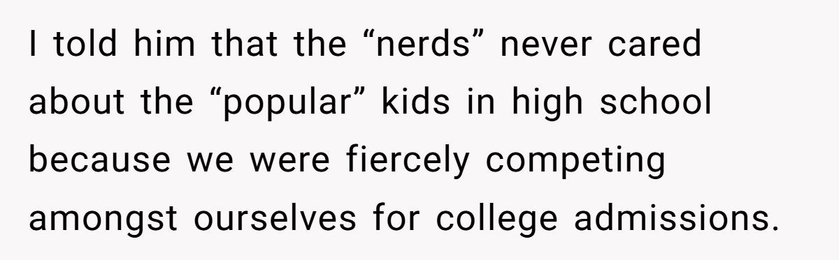 Woman Proves Boyfriend Wrong After He Insists “Nerds” Always Cared About Popular Kids In High School Generated by Aubtu.biz