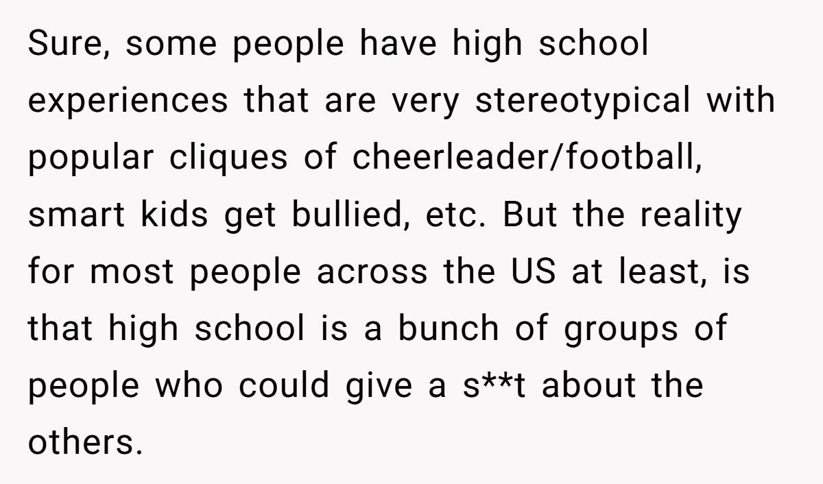 Woman Proves Boyfriend Wrong After He Insists “Nerds” Always Cared About Popular Kids In High School Generated by Aubtu.biz