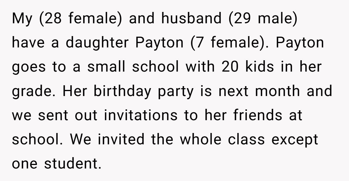 Mother Refuses To Invite Daughter’s Unkind Classmate To Party, Faces Accusations Of Acting The Same Way Generated by Aubtu.biz
